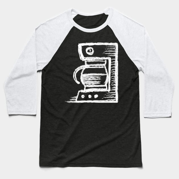 Coffee Machine Baseball T-Shirt by B1laskari